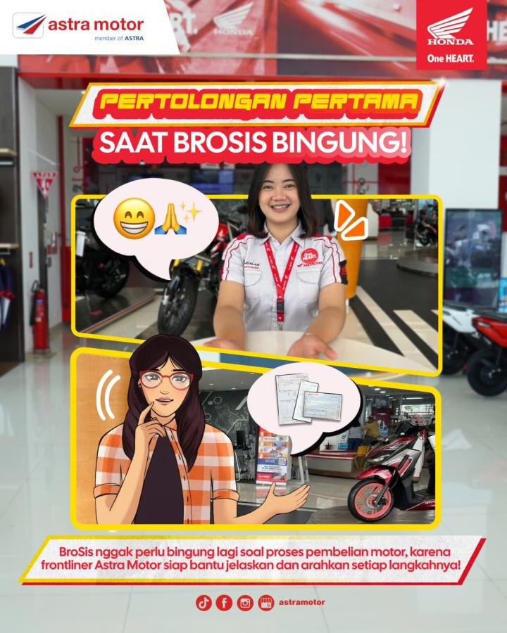 Komitmen Berikan Kemudahan, Frontliner Astra Motor Natar Siap Dampingi Konsumen di Setiap Proses Pembelian
